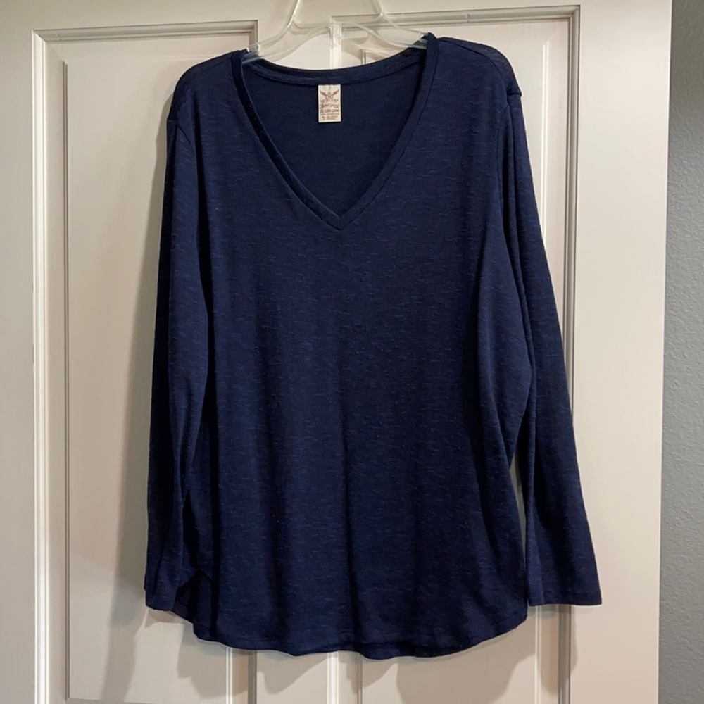 Navy Long Sleeve Tee